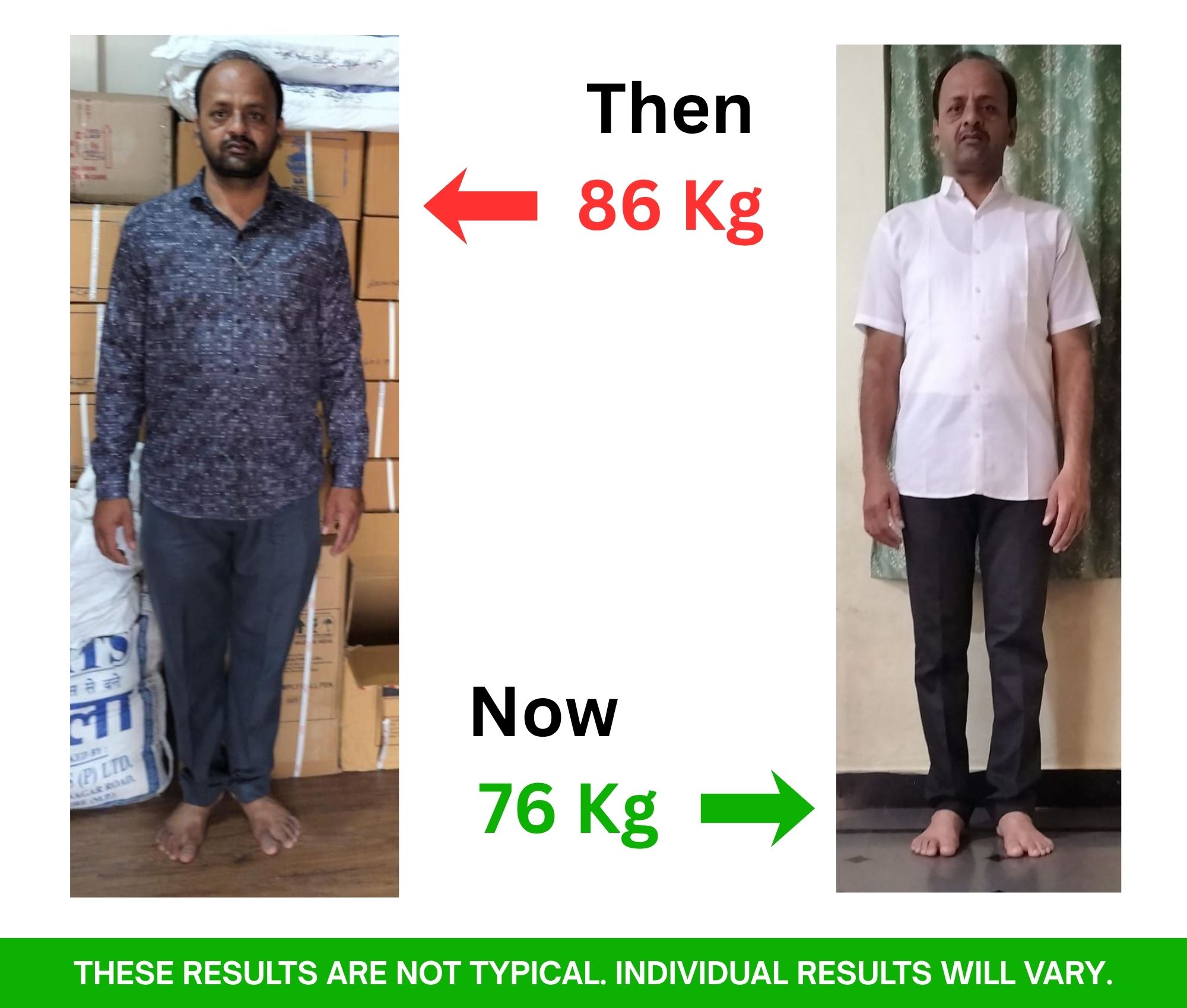 Ganesh Shinde — before and after