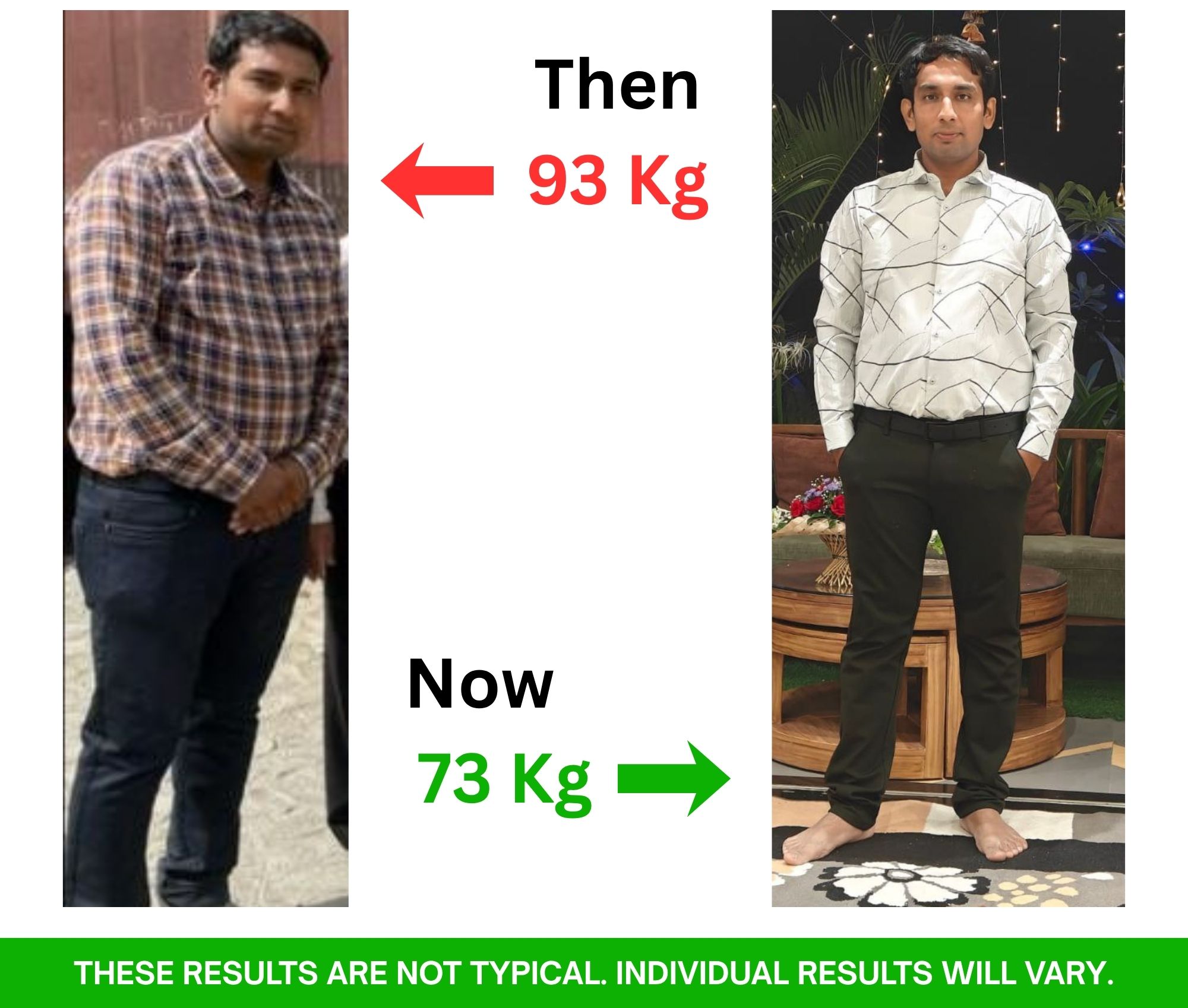 Niraj Patni — before and after