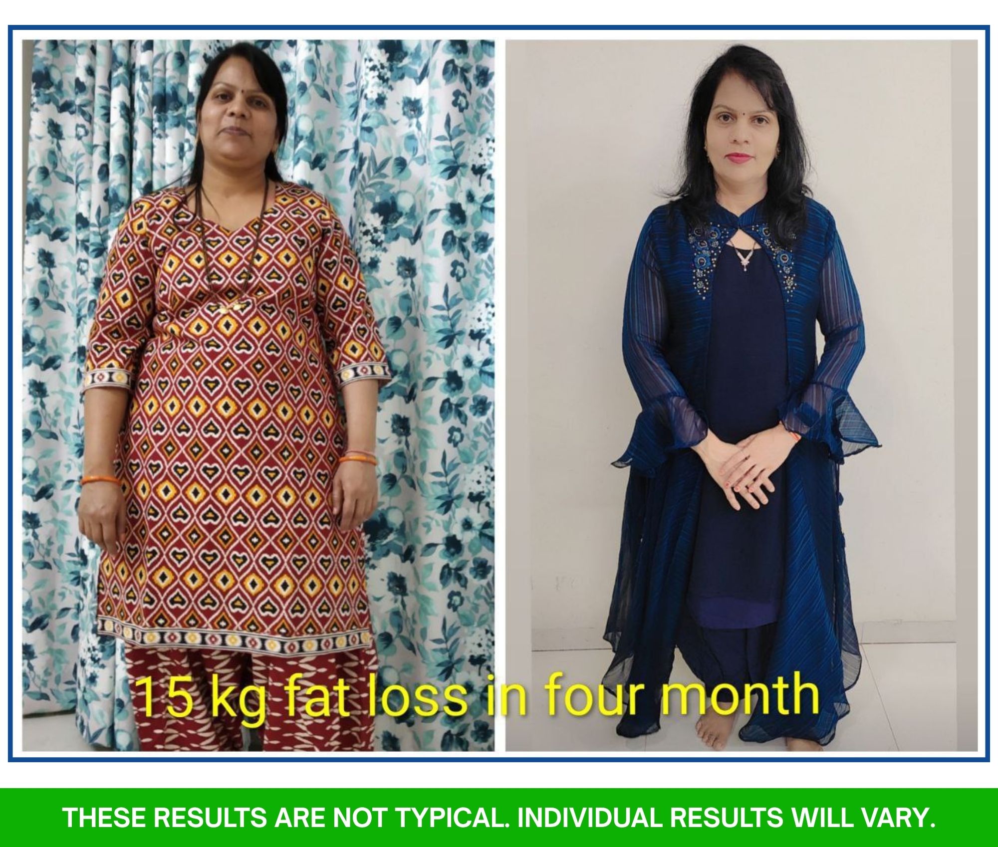 Pushpa Chopade — before and after